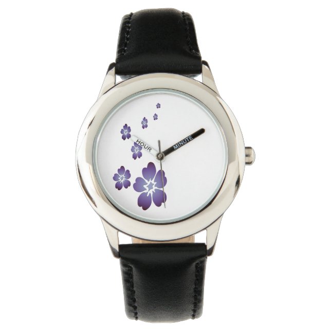 Purple Flowers Watch (Front)