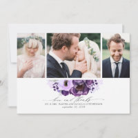 Purple Flowers Wedding 3 Photos