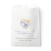 Purple Flowers, Yellow Flowers, First Birthday