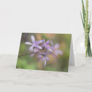 Purple Flowery Branch Notecard