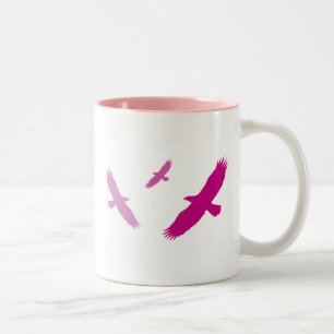 Purple Flying Eagles Two-Tone Coffee Mug