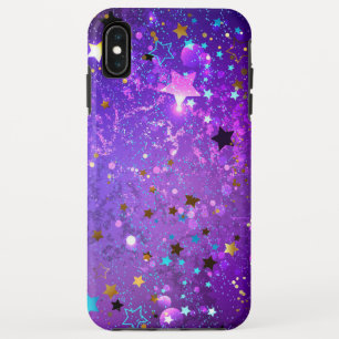 Purple foil background with Stars Case-Mate iPhone Case