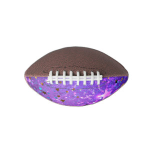 Purple foil background with Stars Football