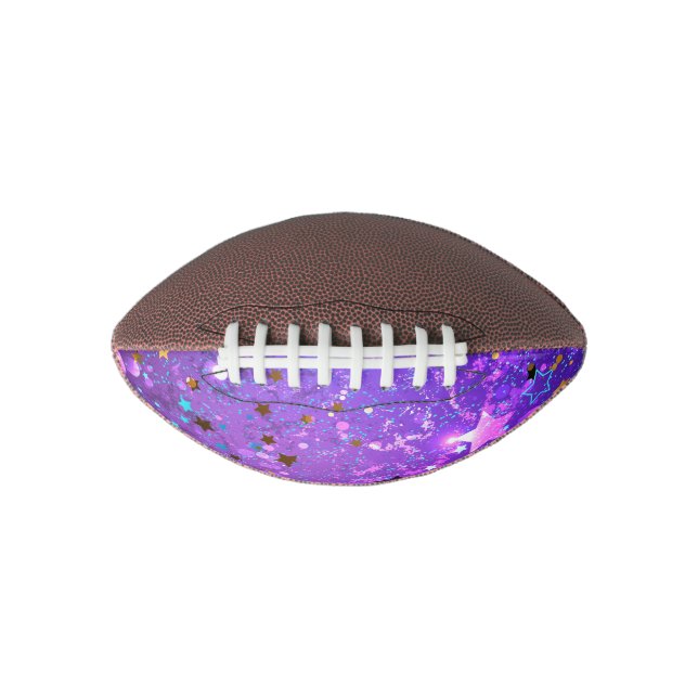 Purple foil background with Stars Football (Front)
