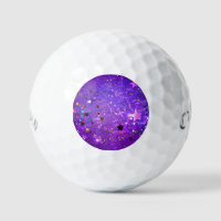 Purple foil background with Stars