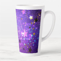 Purple foil background with Stars