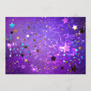 Purple foil background with Stars Programme