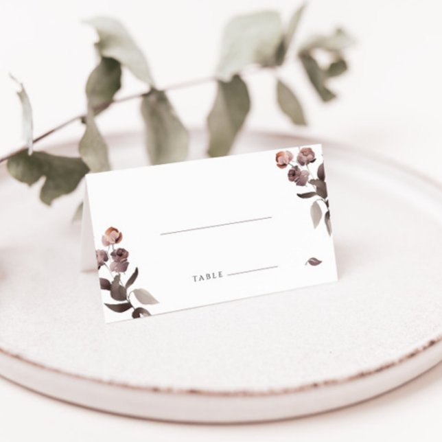 Purple Folded Wedding Place Card Vegetarian Meal (Creator Uploaded)