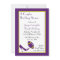 Purple Football Couples Wedding Shower Invitation