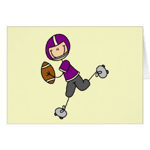 Purple Football Player Tshirts and Gifts