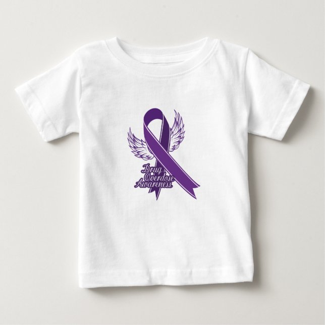 Purple For Drug Overdose Awareness Gift Baby T-Shirt (Front)