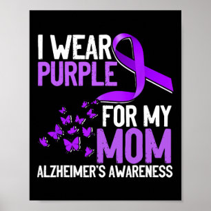 Purple For My Mum Alzheimerheimer´s Awareness Poster