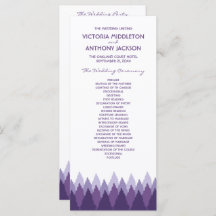 Purple Forest Range Woodland Wedding
