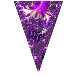 Purple Fractal Bunting