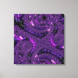 Purple Fractal Canvas Print