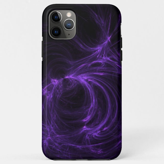 Purple Fractal Case-Mate iPhone Case (Back)