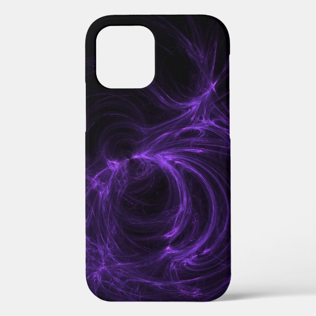 Purple Fractal Case-Mate iPhone Case (Back)
