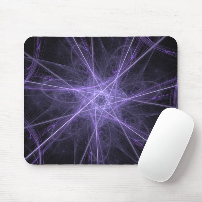 Purple Fractal Mousepad (With Mouse)