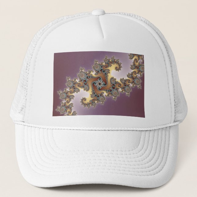 Purple - Fractal Trucker Hat (Front)