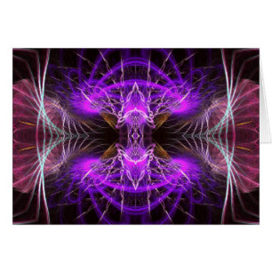 Purple Fractal Widow Card