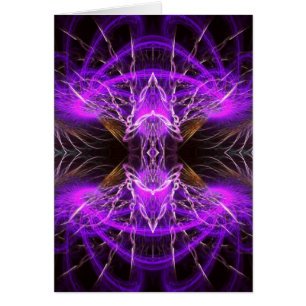 Purple Fractal Widow Card