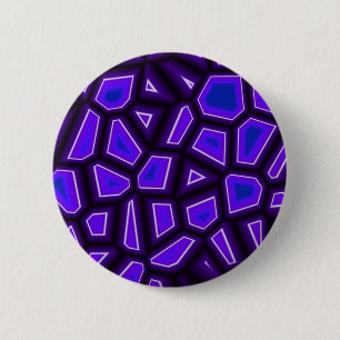 Purple Fragments 6 Cm Round Badge