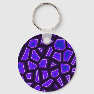 Purple Fragments Key Ring
