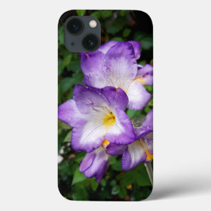 Purple Freesia Flowers iPhone 13 Case