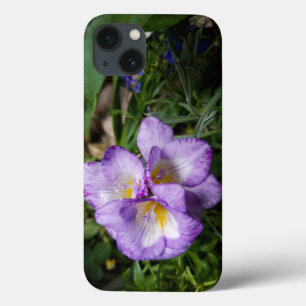 Purple Freesia Flowers iPhone 13 Case