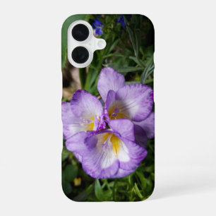 Purple Freesia Flowers iPhone 16 Case