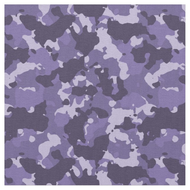 Purple Fun Camouflage Camo Military Fabric (Close Up)