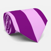 Purple Funky Stripe Pattern #3 Tie (Rolled)