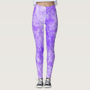 Purple Fur Frenzy Leggings