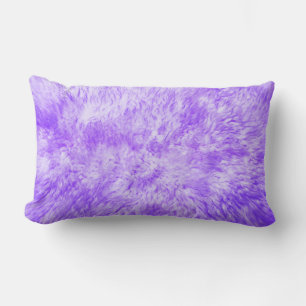 Purple Fur Frenzy Lumbar Cushion