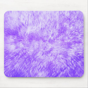 Purple Fur Frenzy Mouse Pad