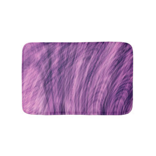 Purple Fur Look Bath Mat