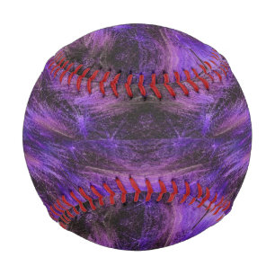Purple fur print baseball