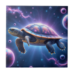 Purple Galactic Sea Turtle Tile