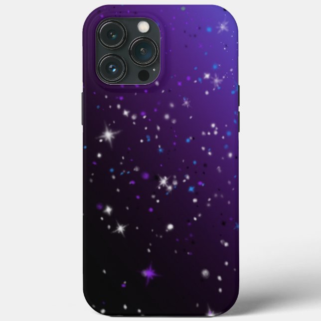 Purple Galaxy Case-Mate iPhone Case (Back)