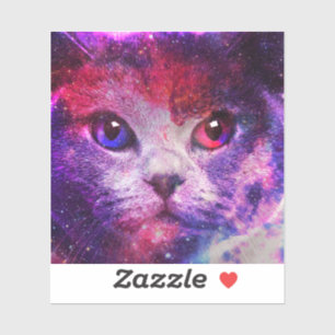 Purple Galaxy Cat 