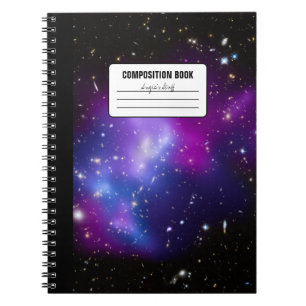 Purple Galaxy Celestial Photo Composition Notebook
