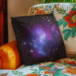 Purple Galaxy Celestial Space Photo Cushion