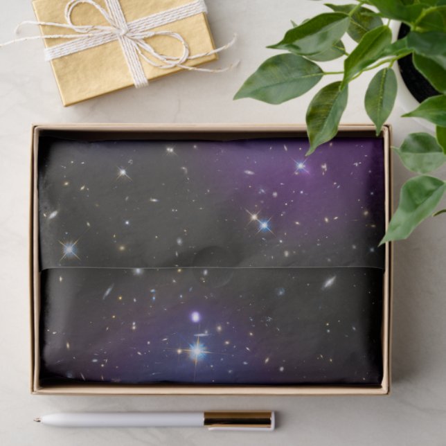 Purple Galaxy Cluster Celestial Photo Tissue Paper (Gift)