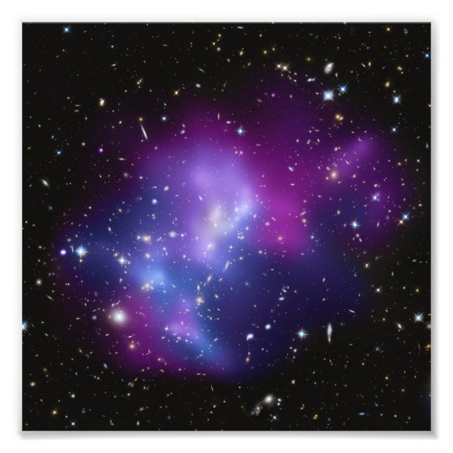 Purple Galaxy Cluster Photo Print (Front)