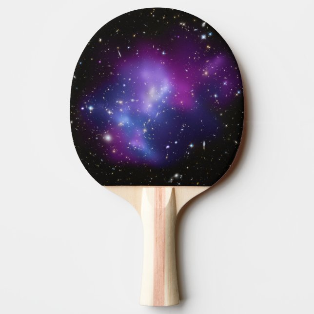 Purple Galaxy Cluster Ping Pong Paddle (Back)