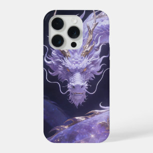 Purple Galaxy Dragon   Mystical Cosmic Dragon Fant iPhone 15 Pro Case