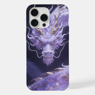 Purple Galaxy Dragon Mystical Cosmic Dragon Fant iPhone 15 Pro Max Case
