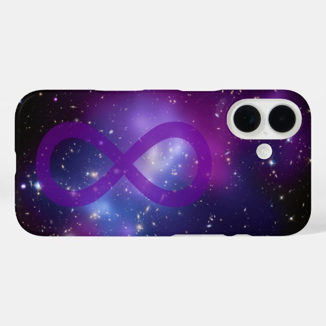 Purple Galaxy Infinity Symbol Case-Mate iPhone Case (Back (Horizontal))