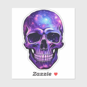 Purple Galaxy Skull