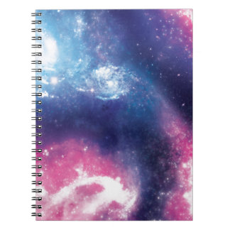 Purple Galaxy Spiral Notebook